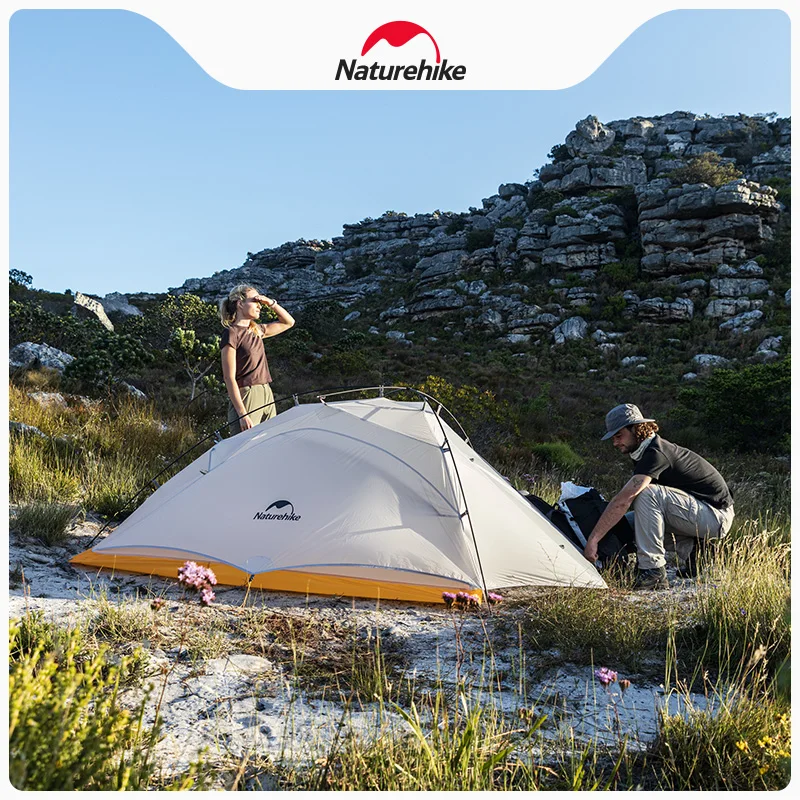 Imagem -06 - Naturehike-ultralight Nylon Camping Tent With Mat Atualização 20d 10d Nuvem até Pessoa Impermeável ao ar Livre Caminhada ao ar Livre