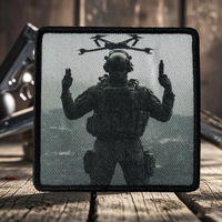 Drone Special Forces Printed Patches Hook and Loop Patch on Clothes Military Morale Badge Armband Tactical Backpack Stickers