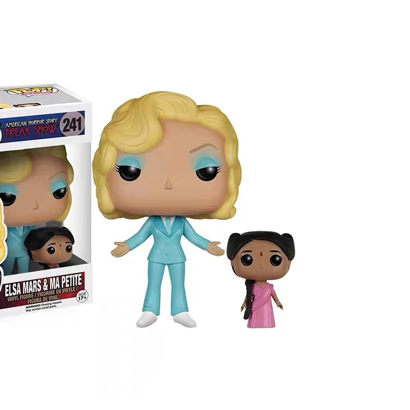 FUNKO POP American Horror Story Elsa Mars Ma Petite #241 Tattler Twins #242 Peppr #244 Action Figure Toys Collection Dolls Gifts