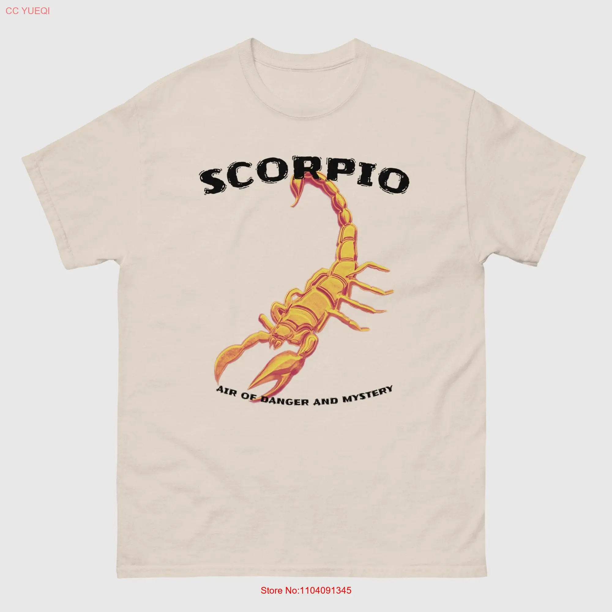 Scorpio T Shirt Scorpion For Men s Zodiac Vintage long or short sleeves