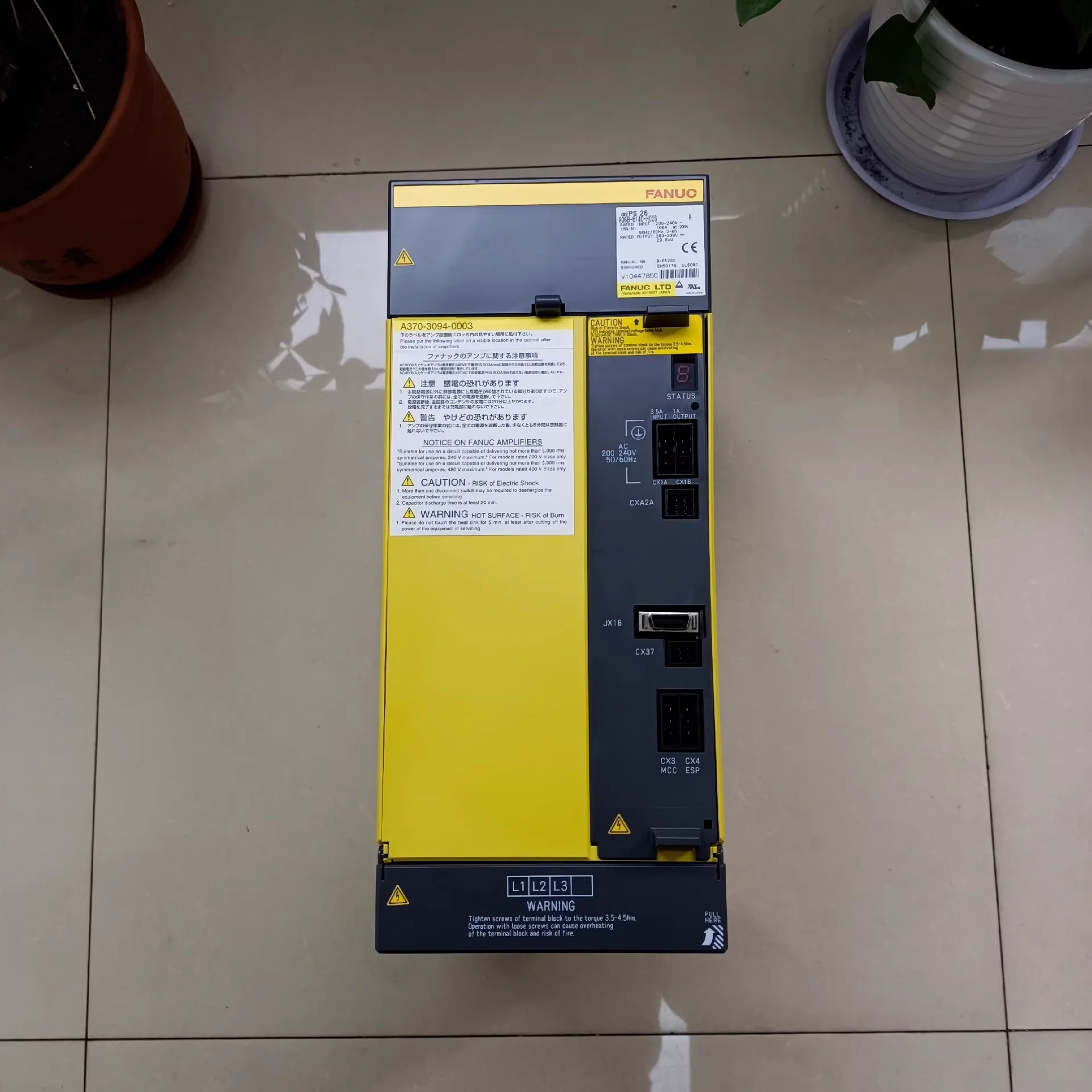 A06B-6140-H026 Fanuc power 29.8KW, 106A high power servo power second-hand test function is normal