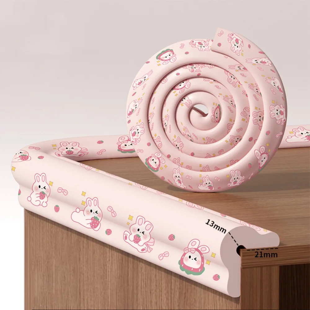 

2m Desk Edge Guard Strip Cartoon Digital Pattern Baby Safety Anti Collision Cushion Thickend Soft Wall Corner Protector Bedside