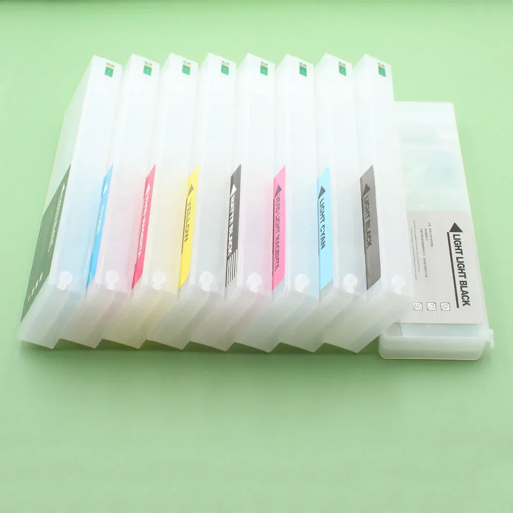 

9 Color T6361-T6369 Empty Refillable Ink Cartridge For Epson stylus pro 7890 9890 7908 9908 Printer with resettable chip