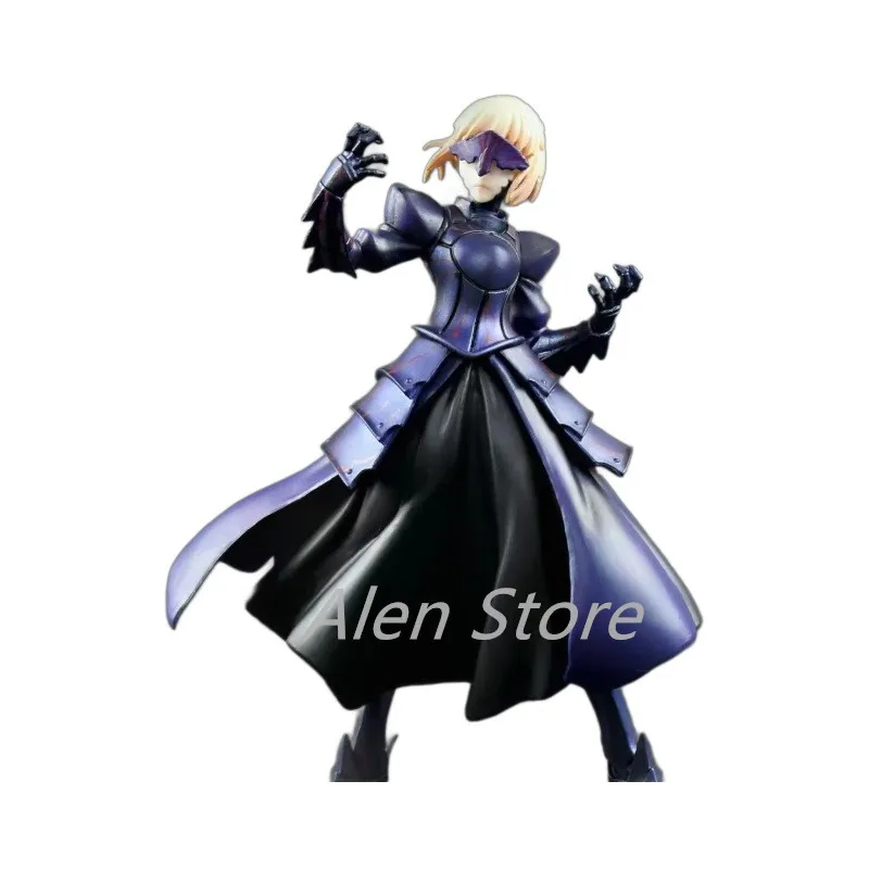 Fate Stay Night Grand Order Altria Pendragon Saber Alter Black Cherry Armor PVC Action Figure Anime Figure Model Toys Doll Gift