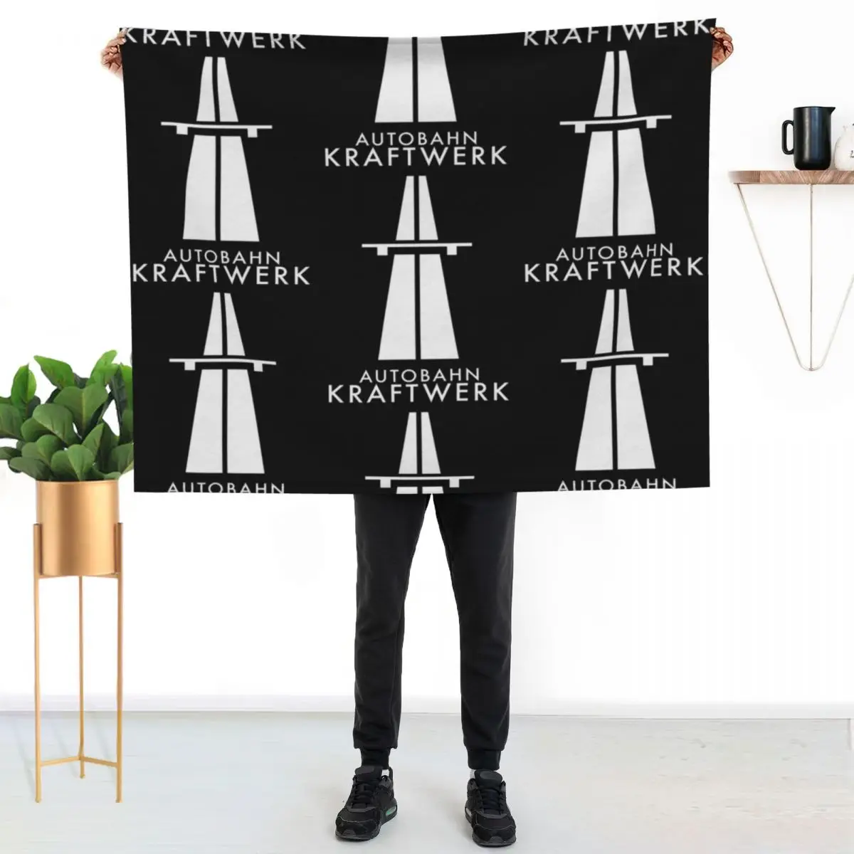 Kr?ftw?rk?A??t?b?hn?Sh?rt?St??k?r?H??d???M?sk???????&n Throw Blanket Sofa Quilt halloween Soft Big Blankets For Bed Blankets