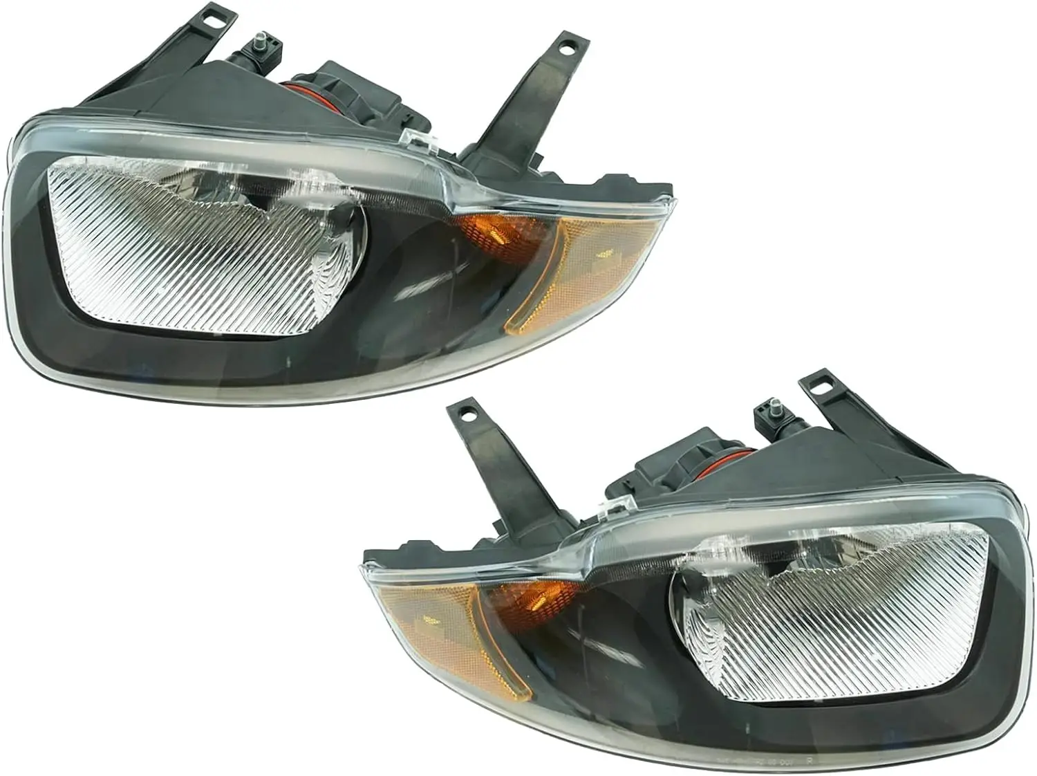 Pair of Headlights Headlamps Lamps for 2003-2005 Cavalier - Replacement Set