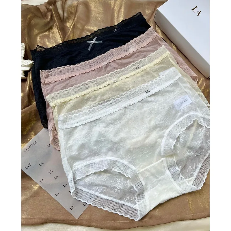 

Ladies' La Ultrathin Mesh Jacquard Light Luxury Women's Underwear Traceless Shorts Women's Underwear High Elastic Nude Feel