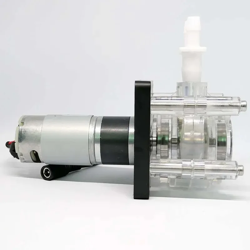 GROTHEN Pompa peristaltica DC 24V Pompa dosatrice per liquidi ad ampio flussostato 3000 ml/min 3 rulli con tubo BPT PHARMATO per uso alimentare