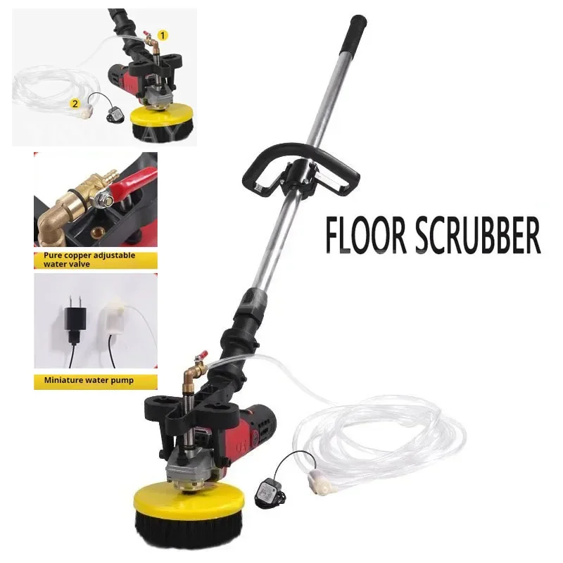 Handheld Electric Floor Brushing Tools Concrete Ground Brushing Machine Marble Tile Terrazzo Clean Equipment（3C CE)