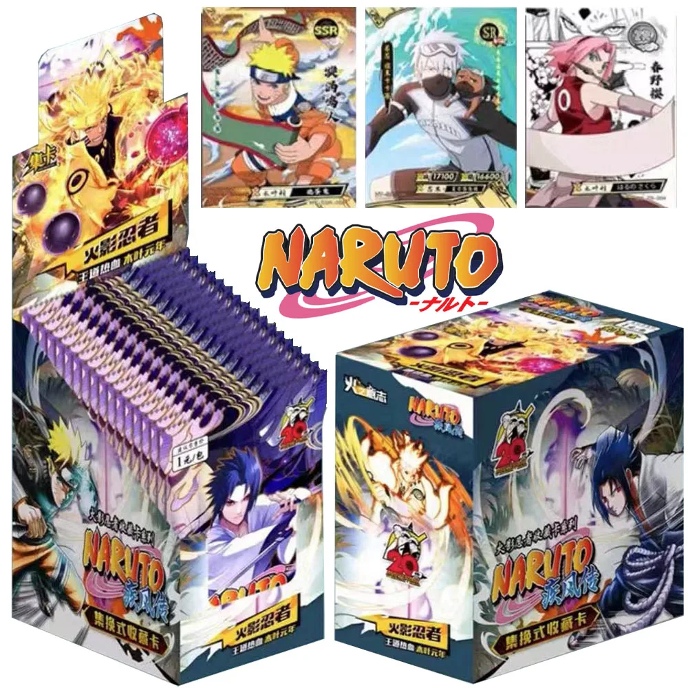 

New Naruto Collection Card Original Figure Rare Fight Card Playing Game Anime Gift Childrens Toy