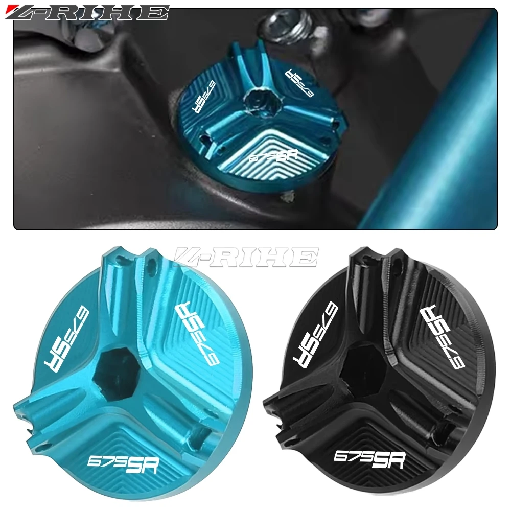 For CFMOTO CF MOTO 675SR 675 SR 675 675-SR SR675 2024 2025 2026 Motorcycle CNC Engine Oil Filler Screw Cover Plug Cap M19*2.5