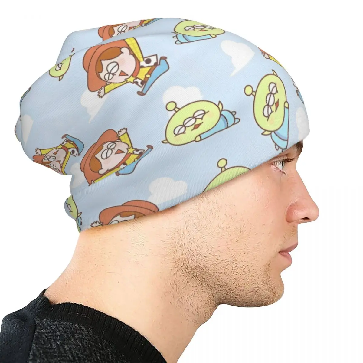 Simpatico cartone animato Toy Story Cappello a cuffia Hip Hop Street Kawaii Woody And Aliens Skullies Berretti Cappello Cappellini multifunzione da donna per uomo