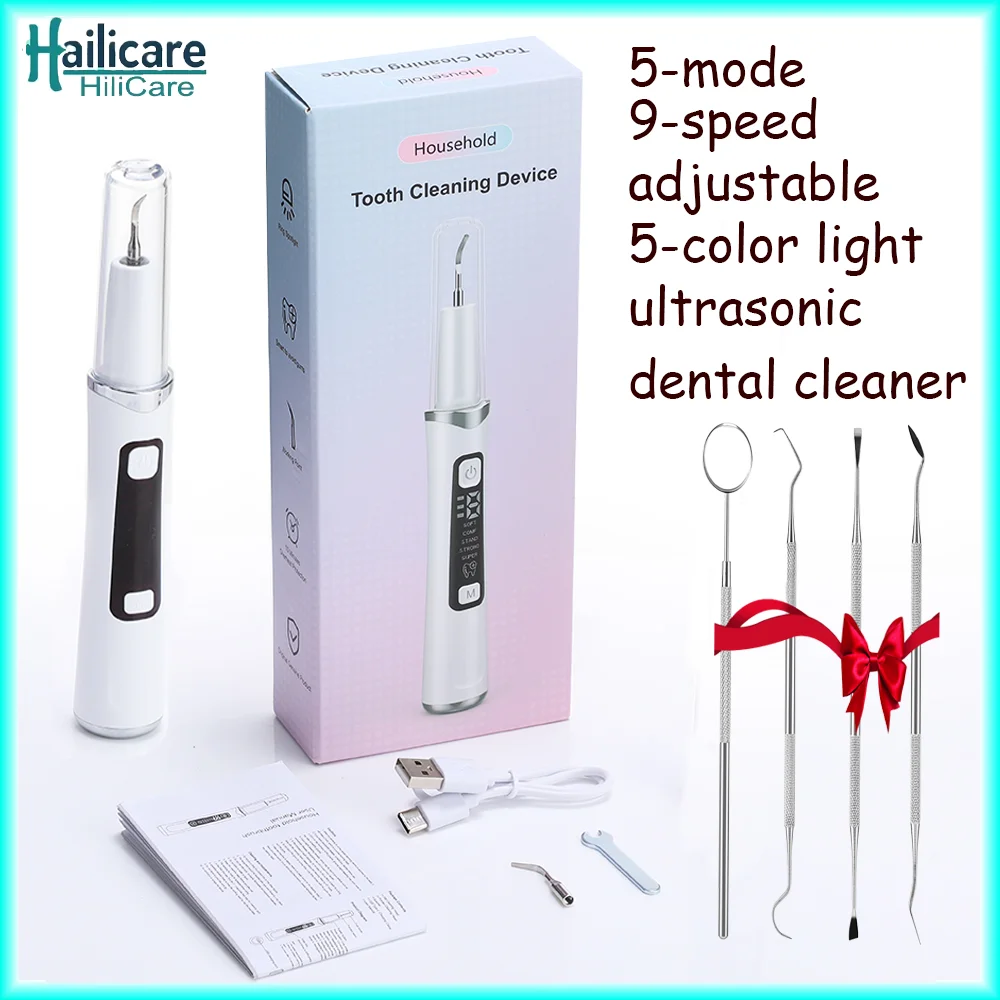 

Dental Scaler Ultrasonic Scaler Tooth Clean Dental Stone Removal Electric Sonic Plaque Remover for Teeth Stain Tartar Oral Care