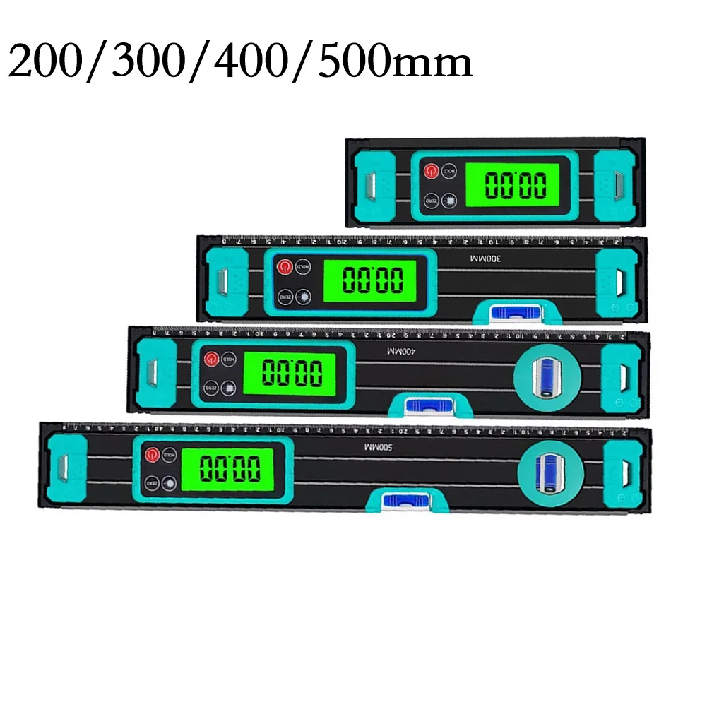 200-500mm Digital Protractor Angle Finder Inclinometer Magnets Level Angle Meter Electronic Level Ruler With LED Display