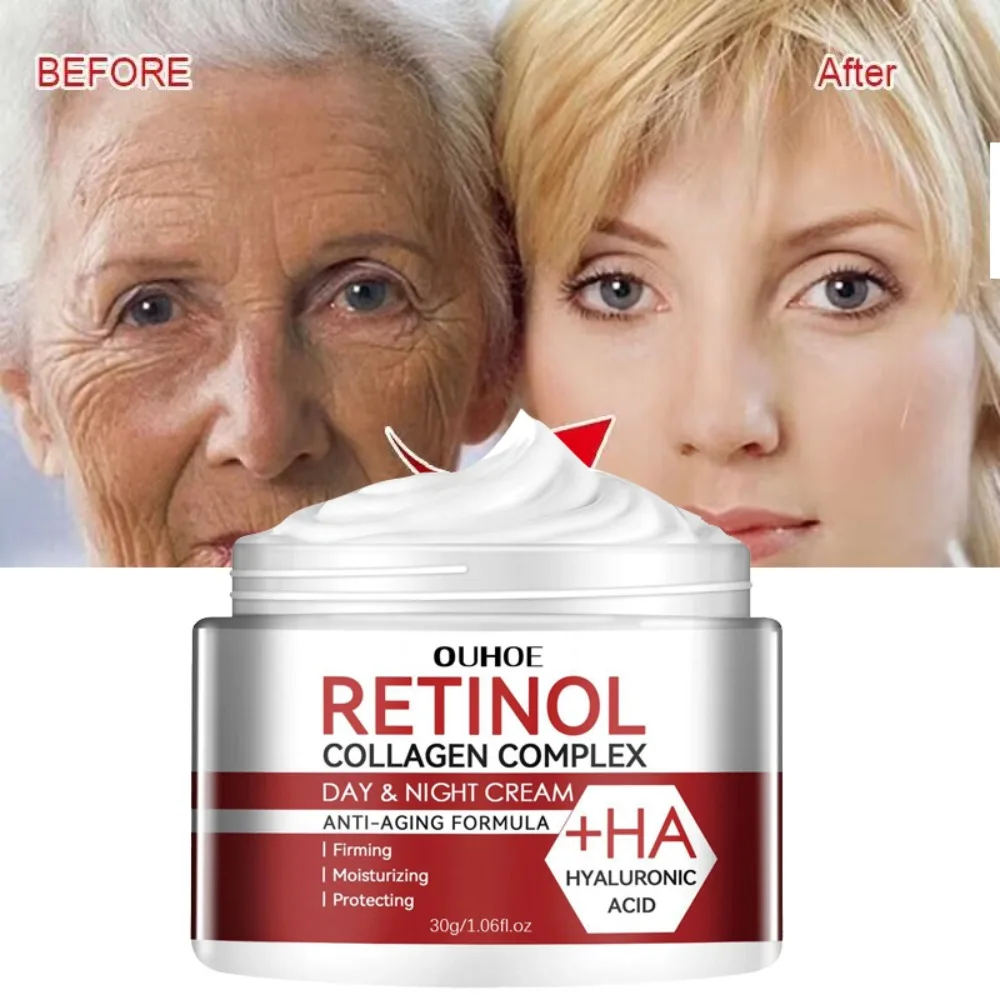 

Retinol Wrinkle Removing Cream Anti Aging Firming Lifting Fade Fine Lines Moisturizing Brightening Skin Care Korean Cosmetics