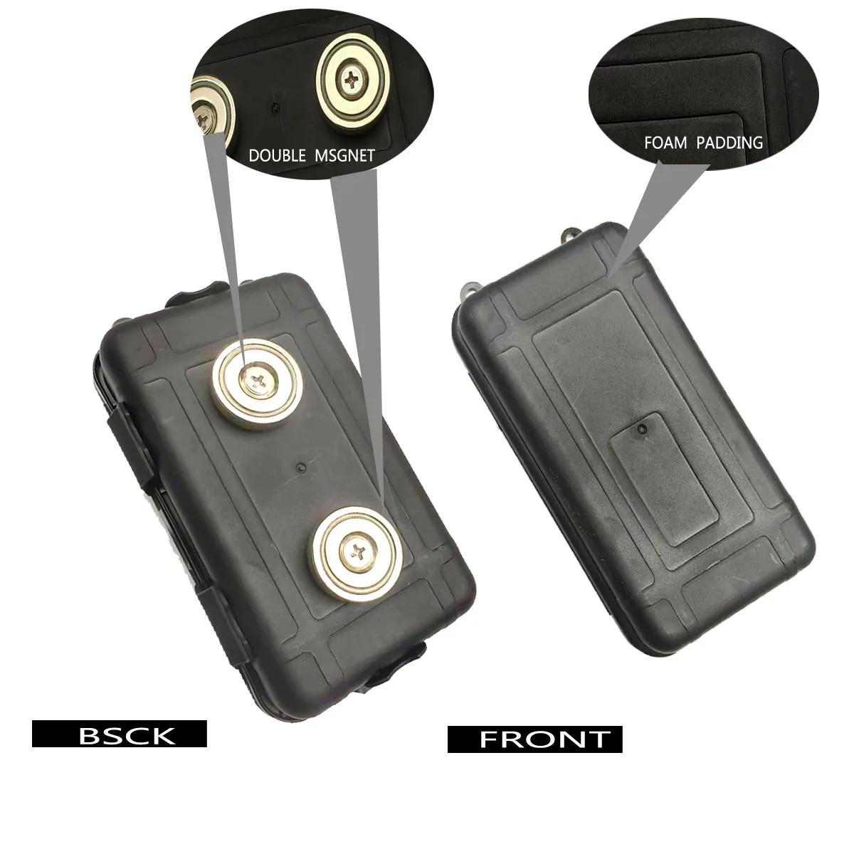 Imagem -03 - Porta-chaves Magnético sob o Carro Hide Key Box Impermeável Key Hider Rustproof Caixa Multifuncional para Chave de Reposição Localizador Gps Novo