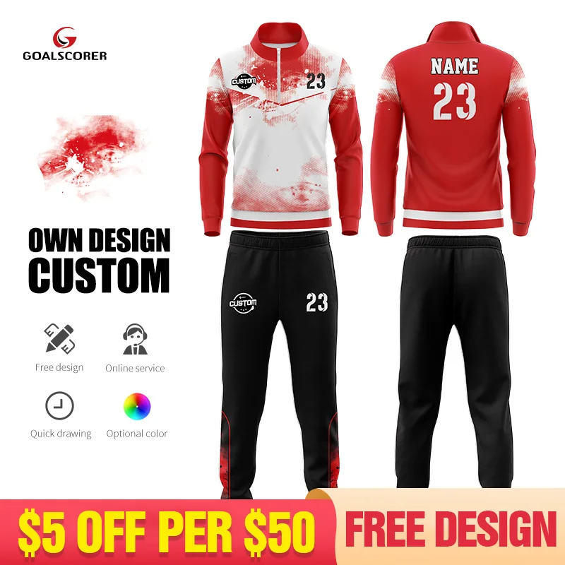 

Wholesale Custom Training Two Piece Set Soccer Tracksuits Jogging Workout Clothes Zipper Tracksuit Winter Football Tracksuit Men