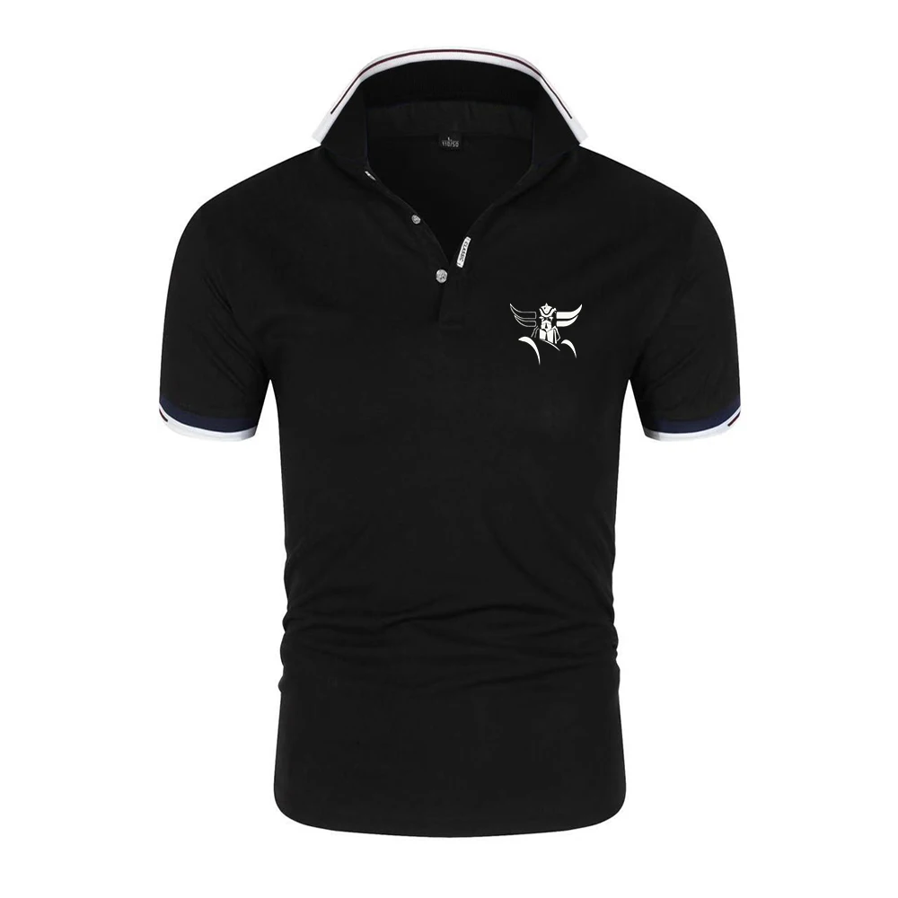Mazinger Z Men's Solid Color Work Polo Shirt Office Breathable Moisture Wicking Professional Casual Daily Wear Polo Shirts
