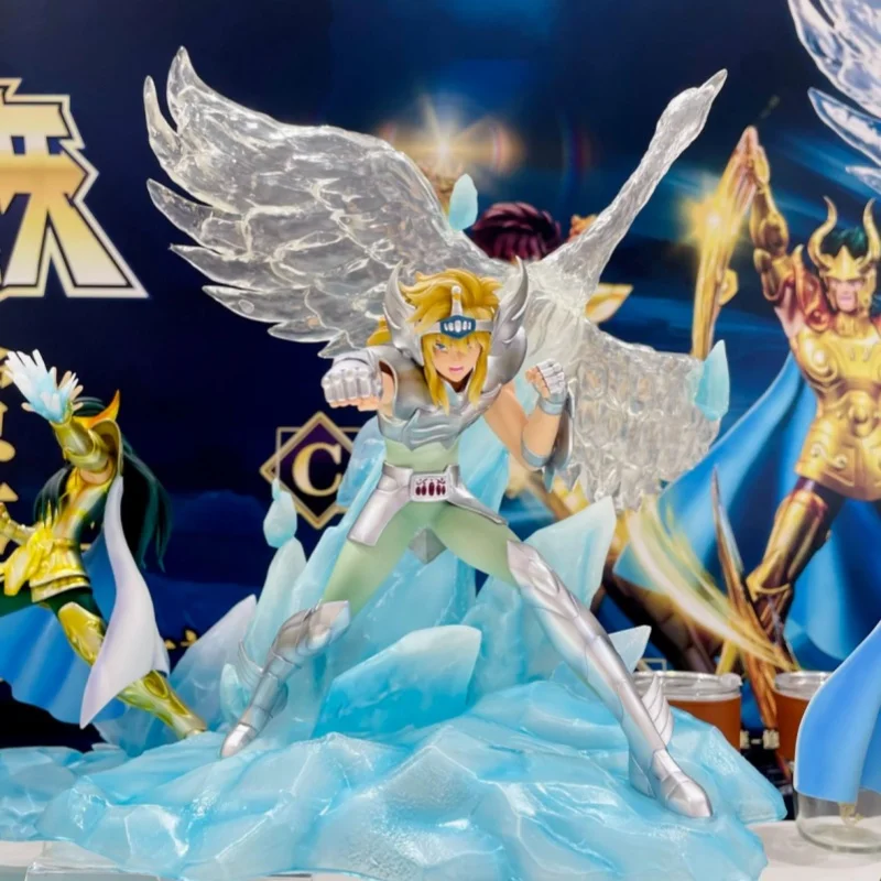 In Stock Saint Seiya Rewards Aquarius Capricorn Asura Libra Child Tiger Swan Glacier Figurine Genuine Christmas Gift