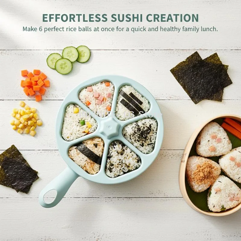 Onigiri Mould Triangle Bento Box With Handle Japanese Sushi Making Kit Sushi Mold Sushi Press Maker Rice Ball Making Homemade