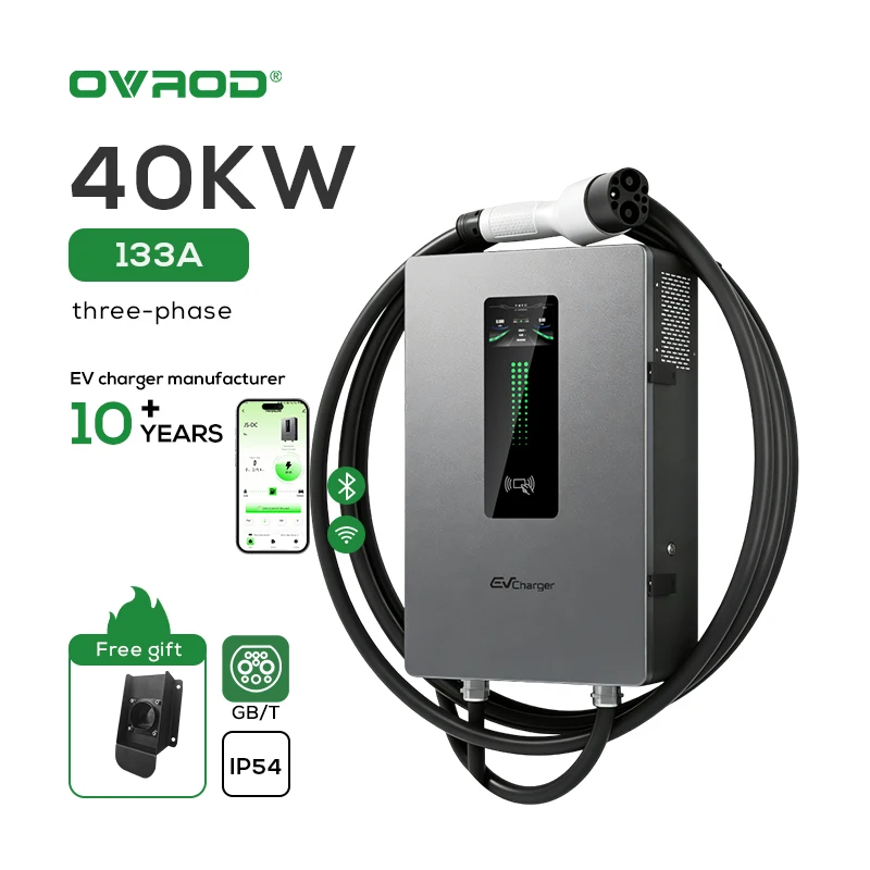 

Ovrod 40Kw Electric Vehicles Charging Station Fast Charging Piles Wall Mounted Home Car Chargers Gbt Dc Ev Charger For Byd Han
