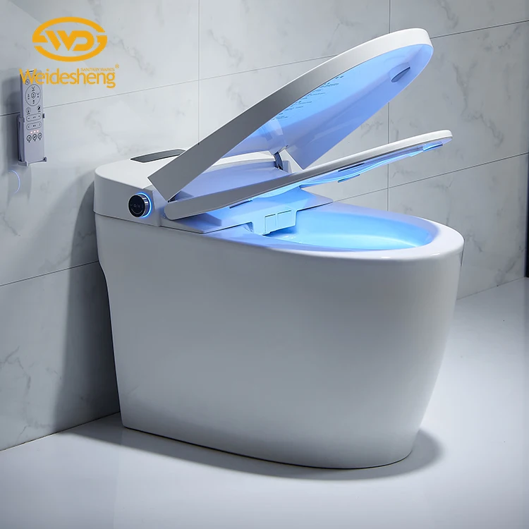 Wholesale Western Toilet Standard Size White One Piece S-trap Smart Wc Toilet