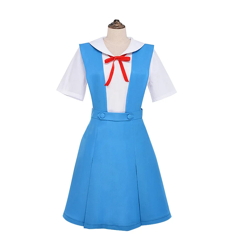 Anime Asuka Langley Soryu Cosplay Costume Adult Women Girls Dress Shirt Suit Halloween Outfit Party Uniform