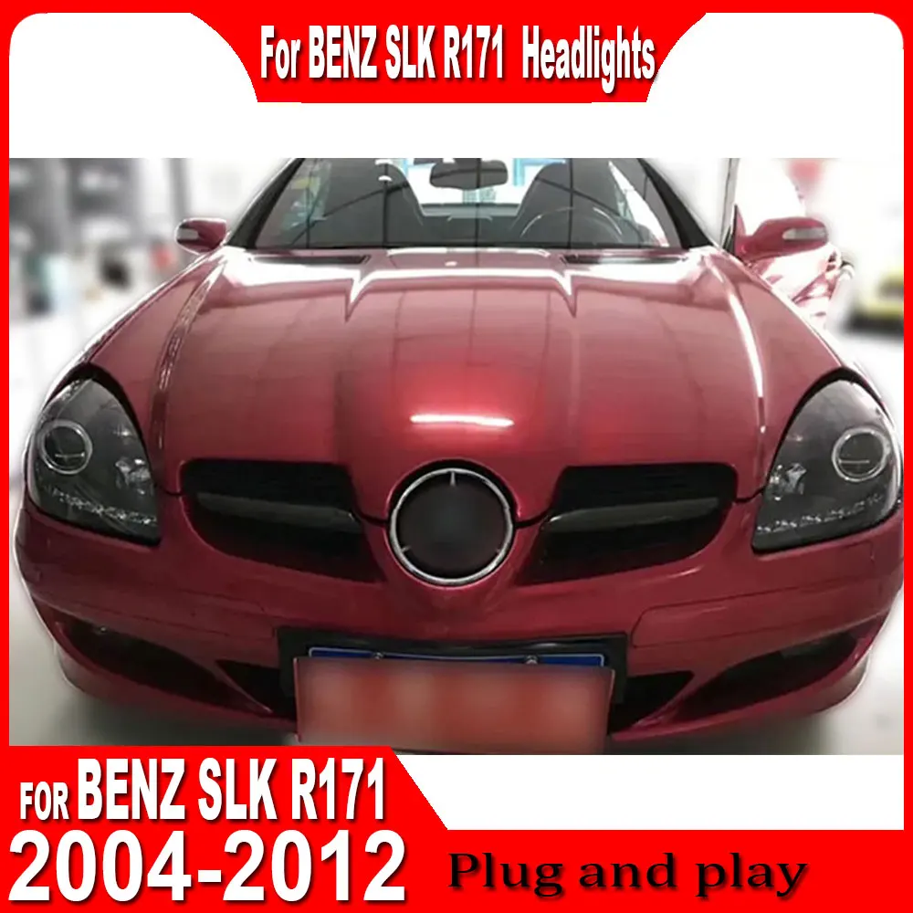 Car Headlights For Mercedes Benz SLK R171 2004 2005 2006-2011 full LED DRL Dynamic Signal Lamp HeadLamp Front light Assembly