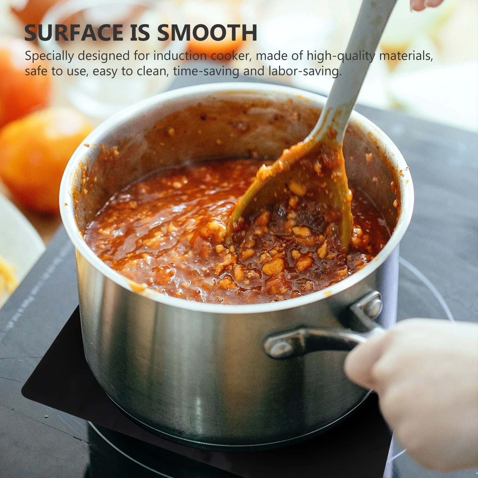 

2Pcs Silicone Induction Cooker Pad Heat Insulation Countertop Mat Nonstick Nonslip Protective Cooking Mat Pot Holder Oil Proof