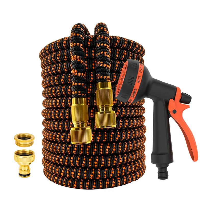 Gardening Expandable Magic Hose High-Pressure Adjustable Cleaning Water Gun Multi-Mode Used For Irrigation And Car Washing