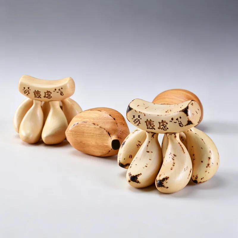 Boxwood No Anxiety Banana Desktop Ornament Cute Fruit Twistable Stress Relief Healing Decor Desk Accessory Souvenir Gift