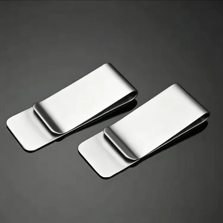 Leichter Schlanker Metall-Clip für Bargeld und Karten Langlebiger Halter für Scheine und Kreditkarten für Männer und Frauen – Detail 3