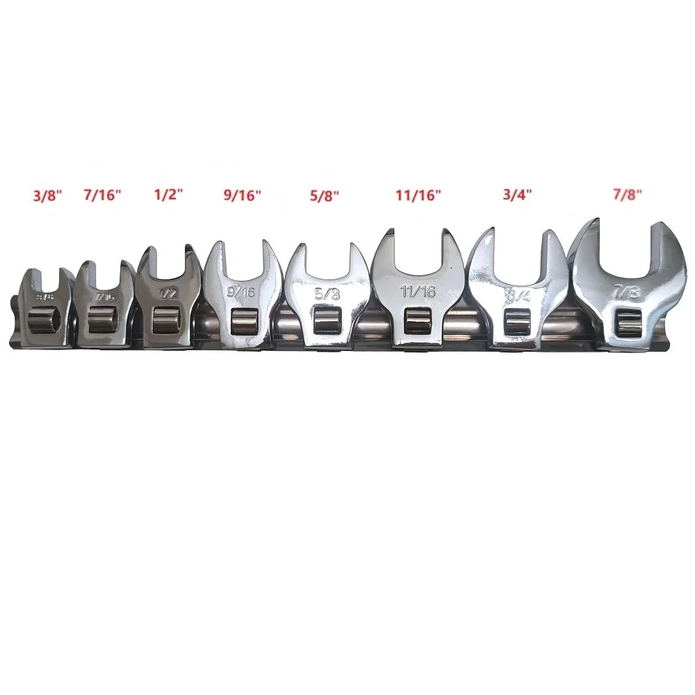 Imagem -03 - Drive Crow Foot Wrench Grupo Sae Cromado Pcs