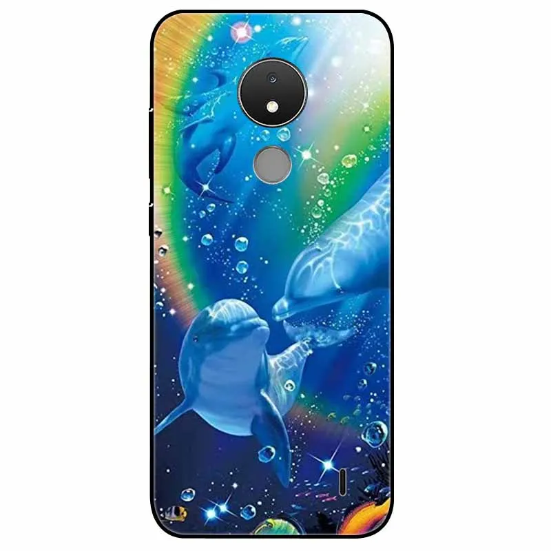 For Nokia C21 Case C 21 Silicone Landscape Space TPU Soft Funda Coque for NokiaC21 Protective Cool Bumper Cases for Nokia C 21