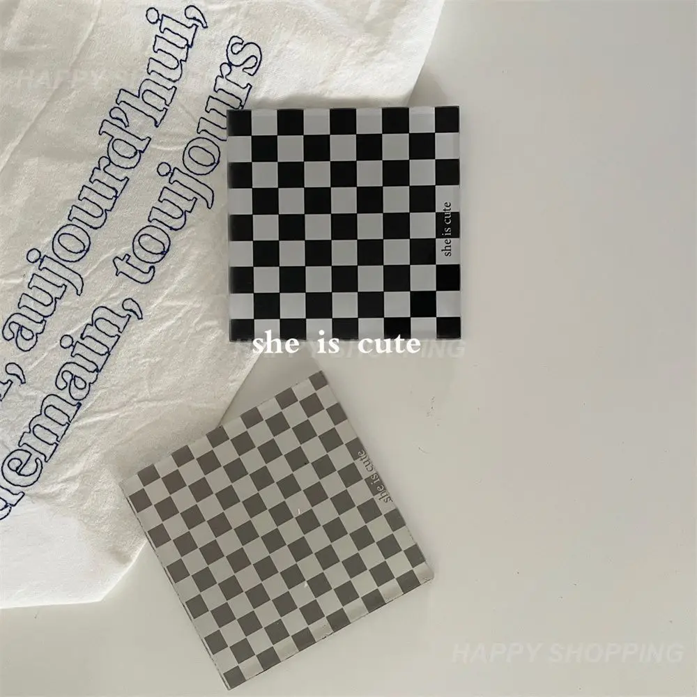 Plate Pad Heat Insulation Anti-scalding Waterproof Simple Black And White Checkerboard Non-slip Kitchen Bowl Mat Hot Pad Cup Mat