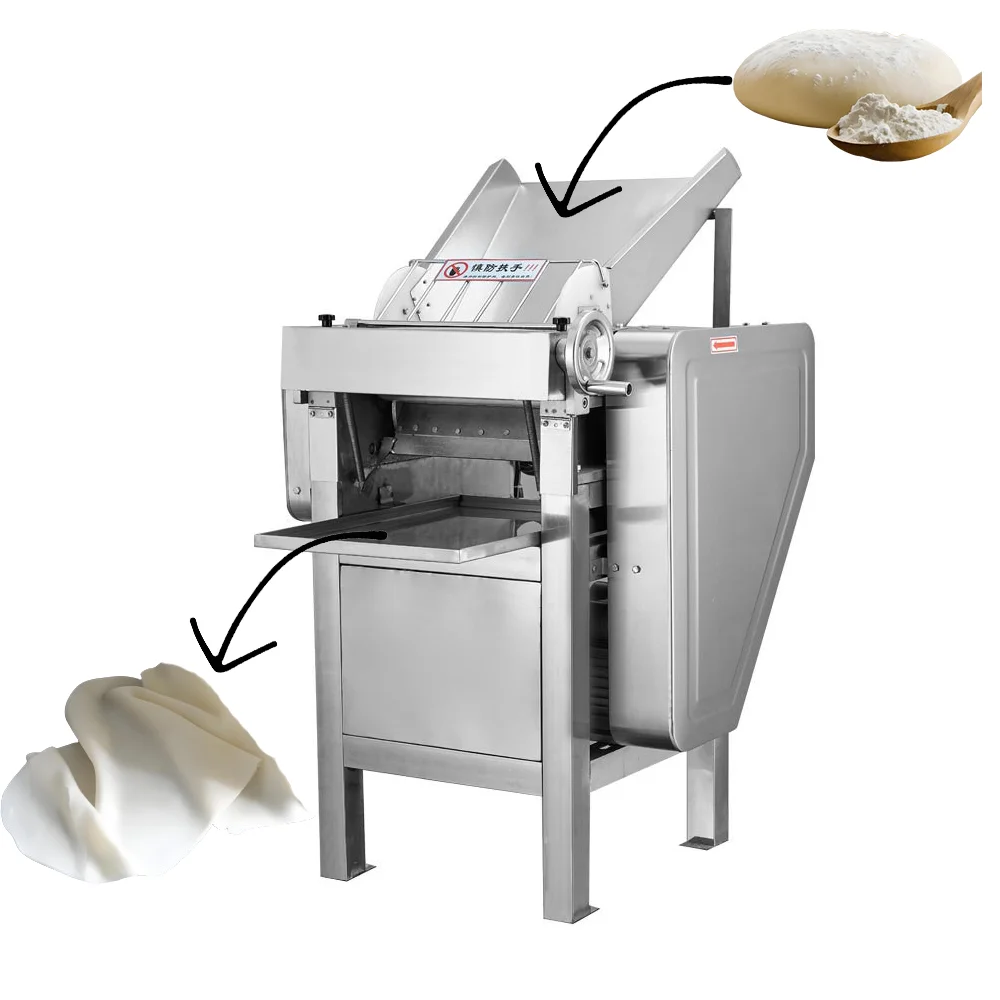 Pressa per impasto Sfogliatrice per impasto in acciaio inossidabile Sfogliatrice per impasto Panetteria da tavolo commerciale