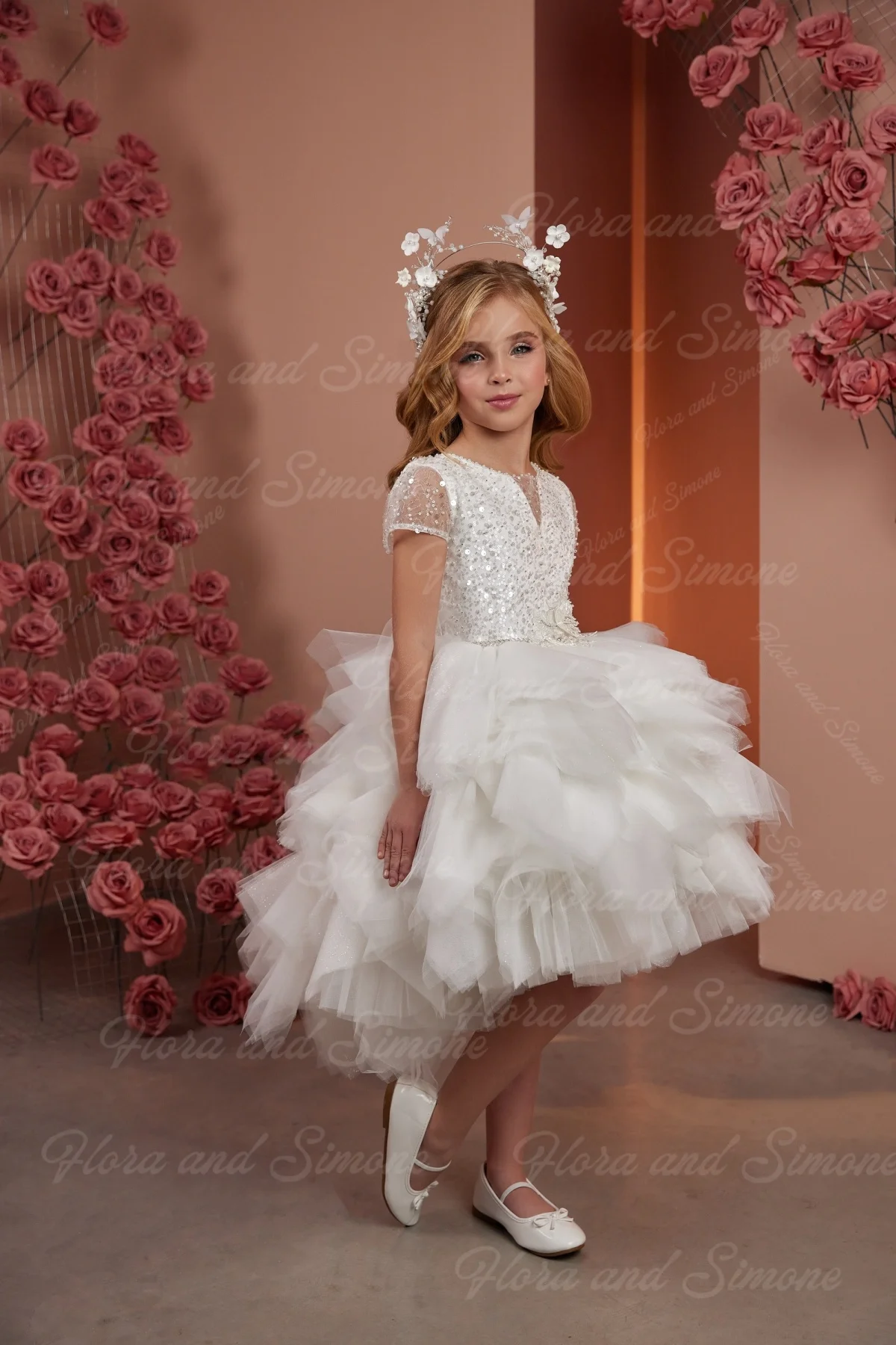 jupe-courte-elegante-a-paillettes-moelleuses-personnalisee-robe-a-fleurs-pour-filles-pour-ceremonies-d'anniversaire-de-mariage-de-reception-formelle-de-fetes-de-vacances