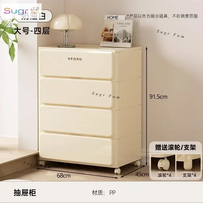 

drawer cabinet multi-layer storage cabinet removable wheeled bedside table removable rack storage chest