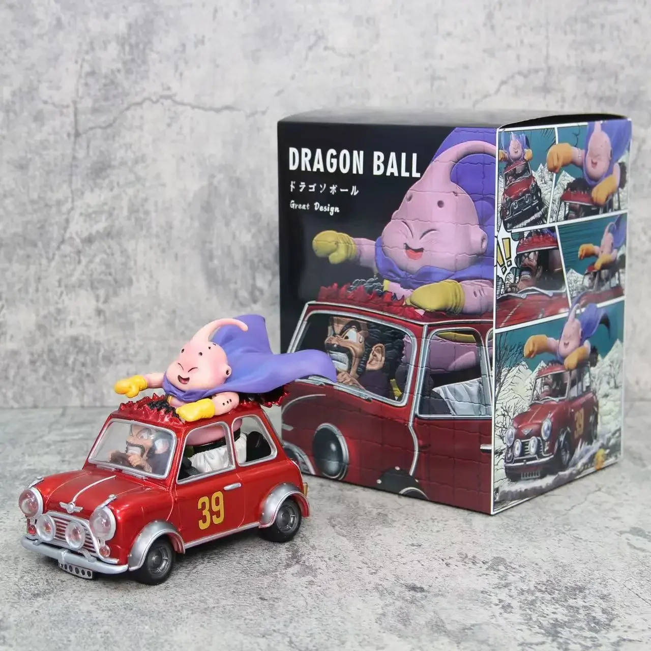 14cm Dragon Ball Z Fat Buu Anime Figures Majin Buu Figurine Mr. Satan Drive Car Pvc Statue Collectible Model Decoration Toy Gift