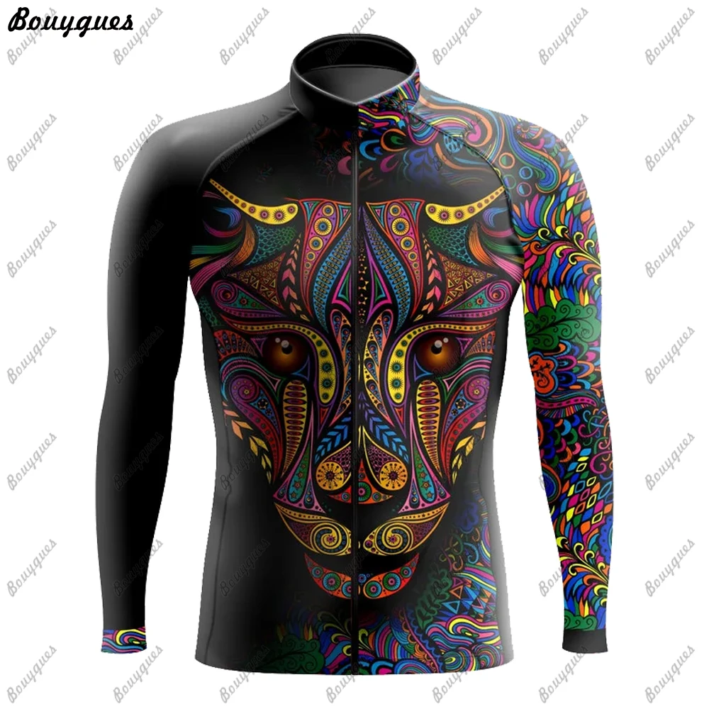 2022 Mexico Team Pro Cycling Jersey Set Long Sleeve Mountain Bike Cycling Clothing Breathable MTB Bicycle Clothes Wear for Mans