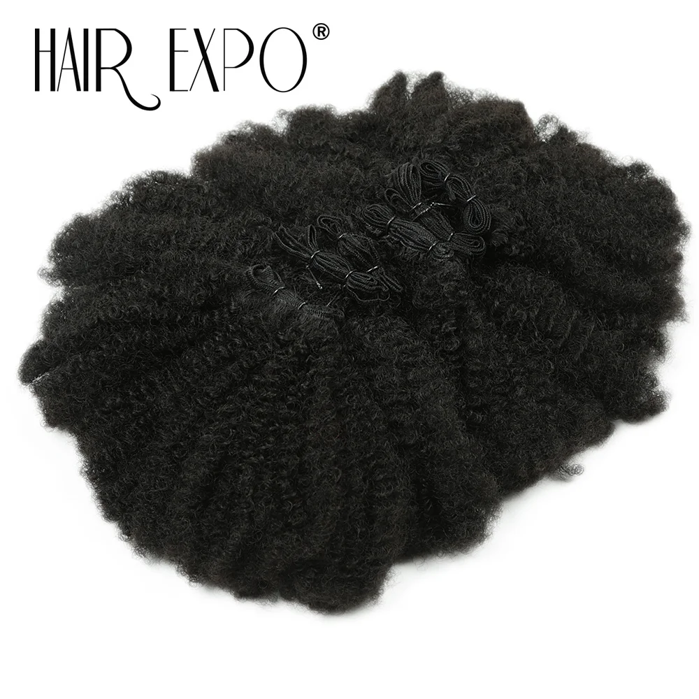 6er-Set Afro Kinky Curly Haarbündel 8' Synthetische Haarverlängerungen Lockige Weave Ombre Protein Faser Marley Twist Flechthaar – Detail 12