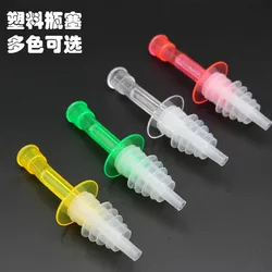 Portable Wine Pourer with Transparent Sealing Lids, Vinegar Stoppers, Measuring Oil Bottle Spout, Wine Decanter, Bar Tool, 4 PC
