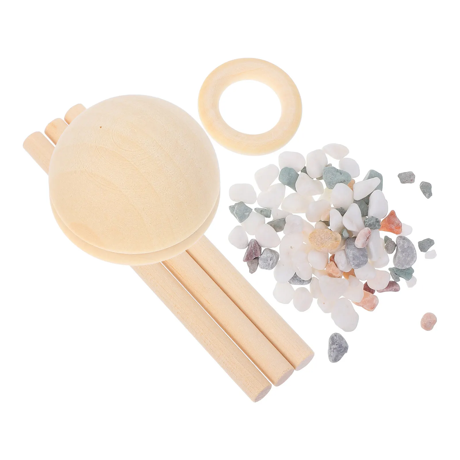 

Wood Aromatherapy Diffuser Stand Essential Oil Diffuser Rack for Home Bedroom Living Room Office DIY Assembly Gravel Stone