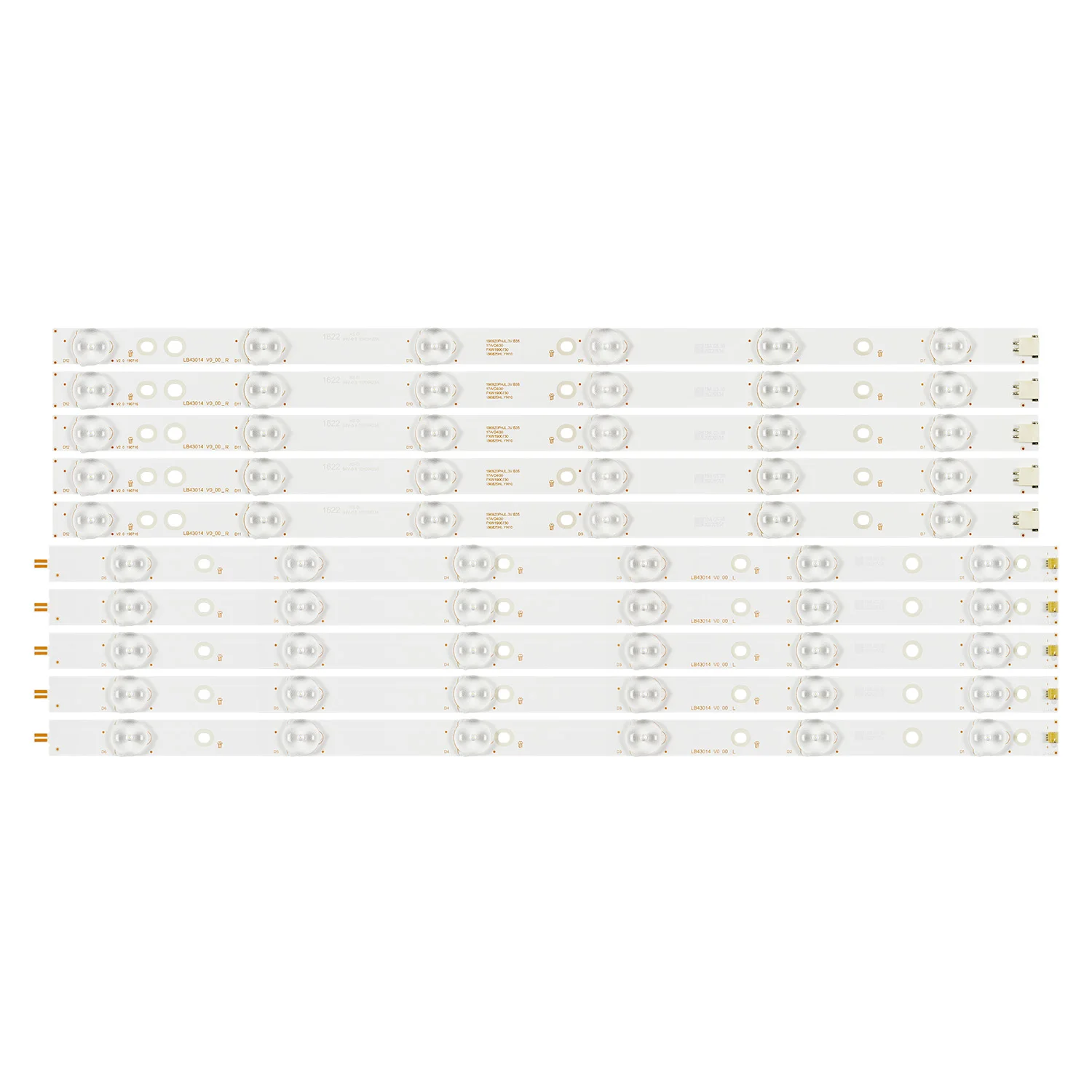 LED backlight strip for Philips 43PUT6101 43PUS6551 43PUS6401 LB43014 V0_00 43PUS6501 43PUS6101 43PUS6201 TPT430U3 43PUH6101
