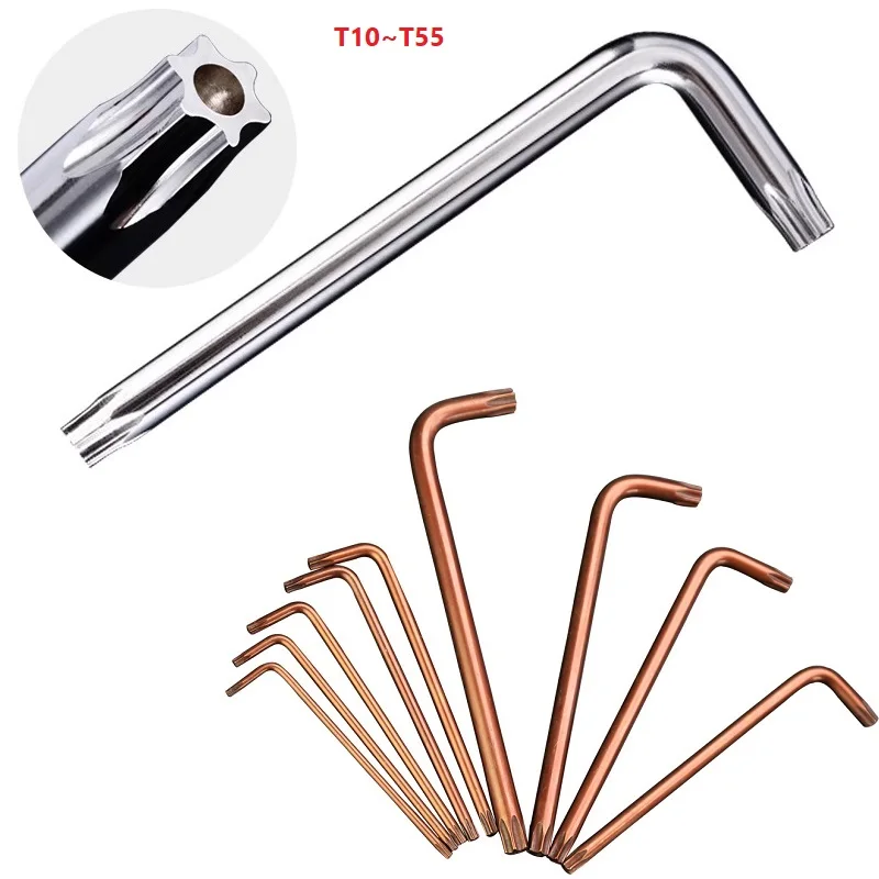 

Hexagon Allen Key Flower Pattern Star Type Middle Band Hole S2 Alloy Steel T55T50 T45 T40 T30 T27 T25 T20 T15 T10 L Type Spanner