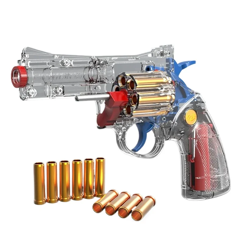 Revolver ZP-5 balles souples pistolets jouets pistolet pistolet Blaster jouet pistolet coquille éjection mousse transparente fléchettes lanceur pour adultes garçons