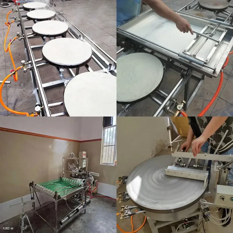 Semi-Automatic Push-Pull 6-Sided Pancake Machine for Fully Automatic Gas Pancake Machines and Shandong Mixed Grain Pancake