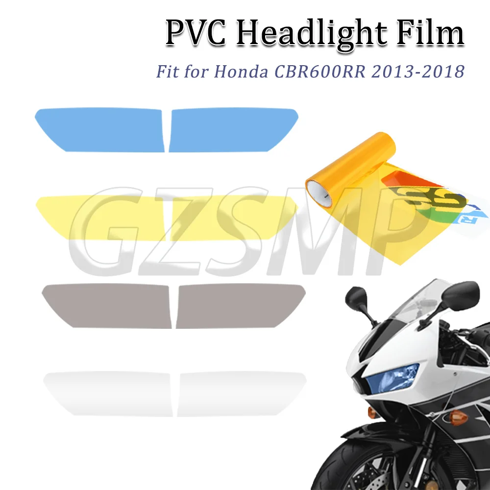 Fit For Honda CBR600RR CBR 600RR 2013 - 2018 Motorcycle Headlights Sticker Transparent Protection Film Decal