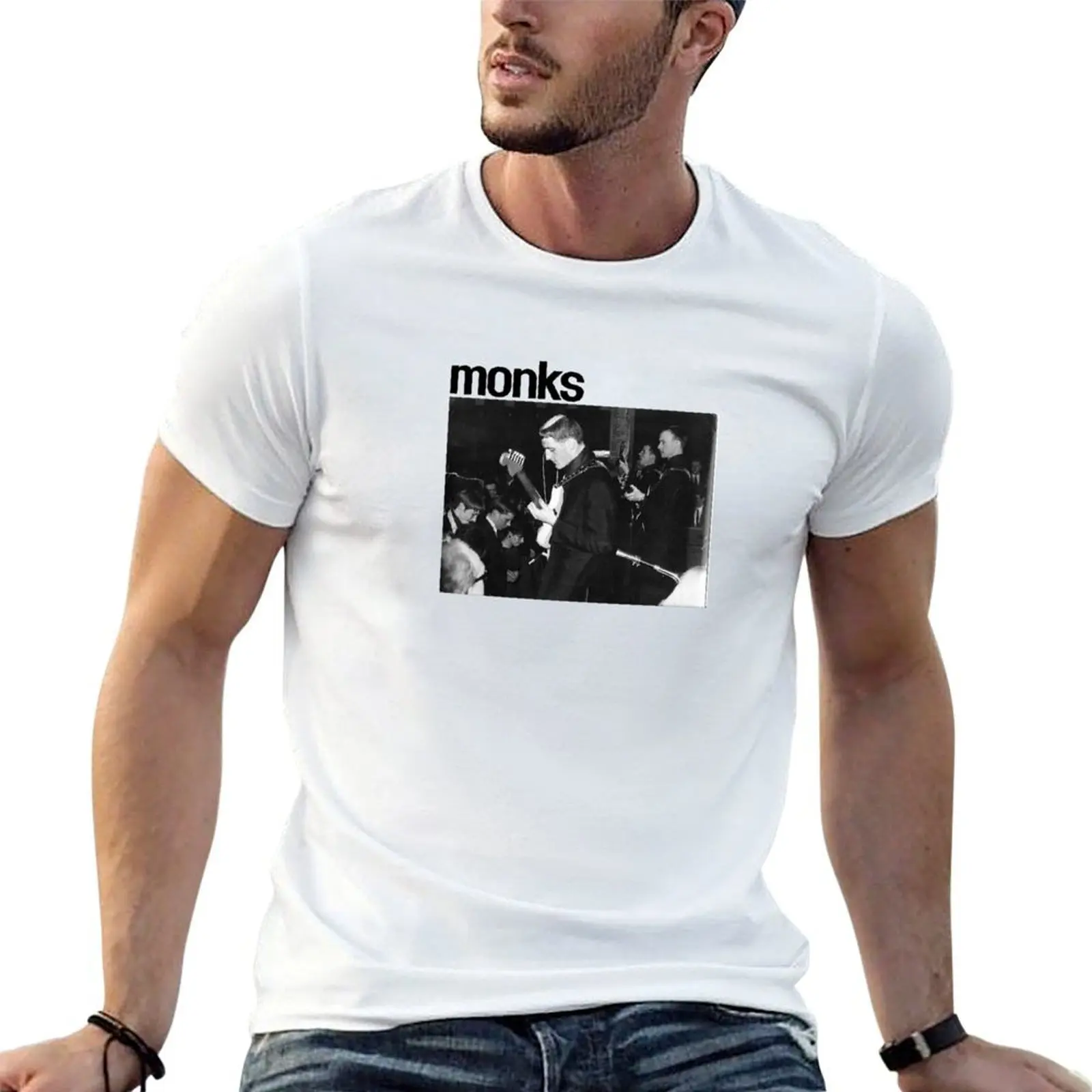 The Monks Band Tee T-Shirt anime figures cotton man t-shirts mens clothing