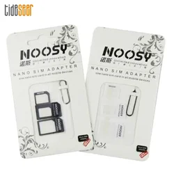 Adaptador nano sim 4 em 1, kit com 100 peças, micro cartão sim com pino de remoção e chave, pacote de varejo para iphone 7 8x11 pro samsung e telefones celulares